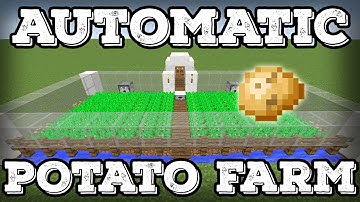 Minecraft Tutorial - Automatic Potato Farm - Automatic Replanting!(Minecraft 1.8+)