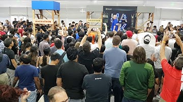 Microsoft OneWeek Hackathon - Steve Scallen at the Science Fair 2018