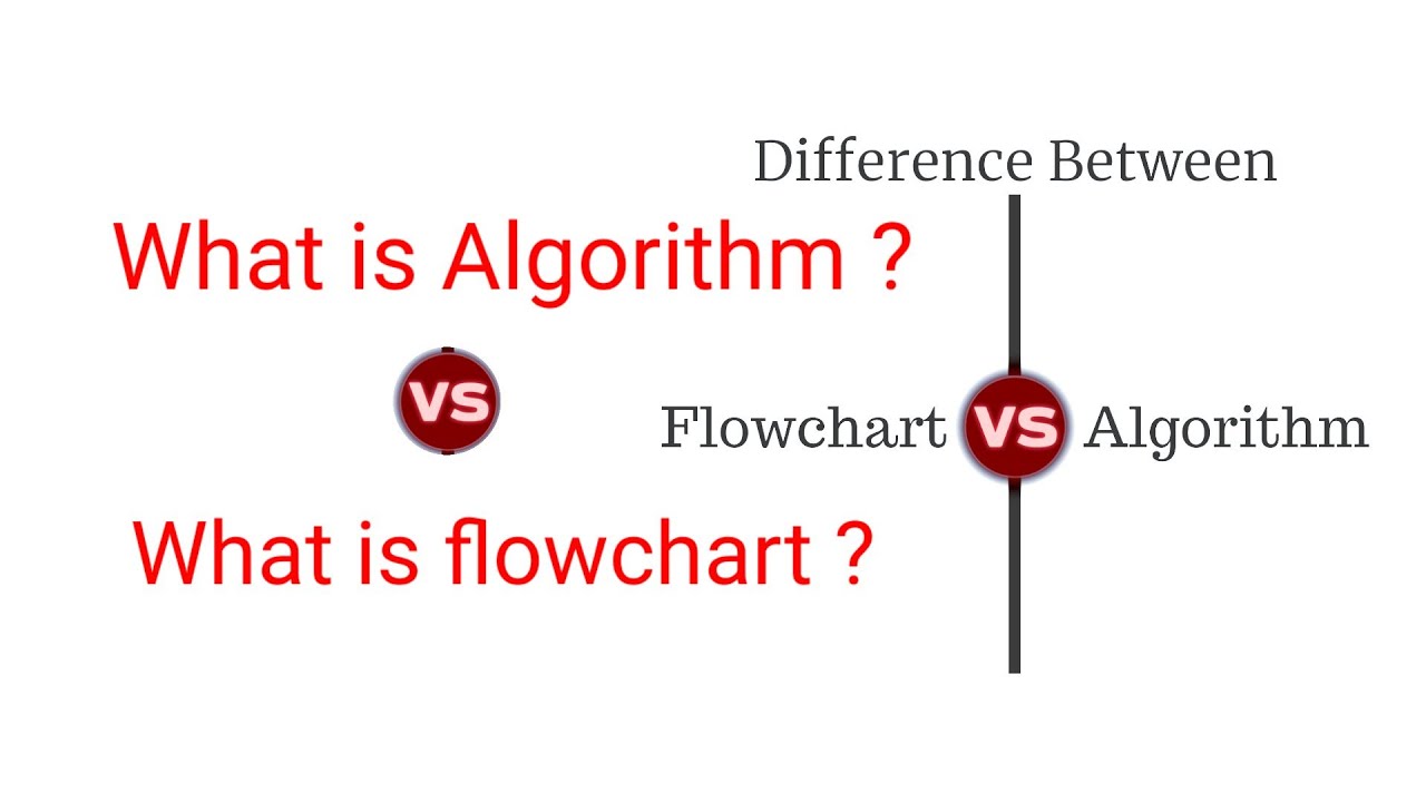 What is algorithm and flowchart। Difference between algorithm and ...