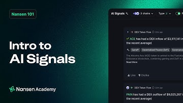 Intro to AI Signals for Beginners - Nansen 101