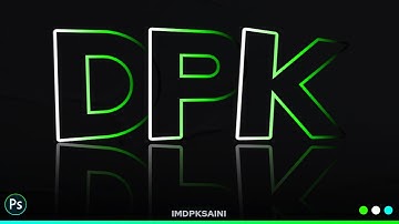 Reflection Text Effect In Photoshop | Photoshop Tutorial