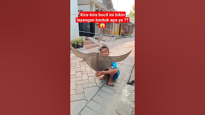 Lihat bocil bikin layangan bentuk banteng ! Tapi kok gini jadinya..