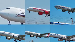 WIDEBODIES LANDING AT CHENNAI AIRPORT IN THE MORNING