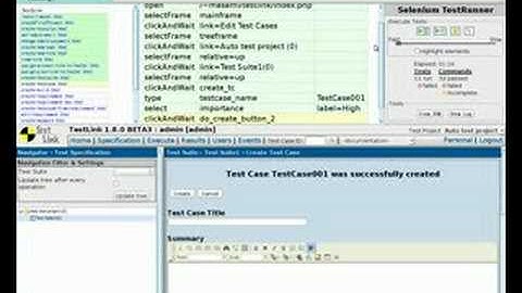Testing Testlink via Selenium RC