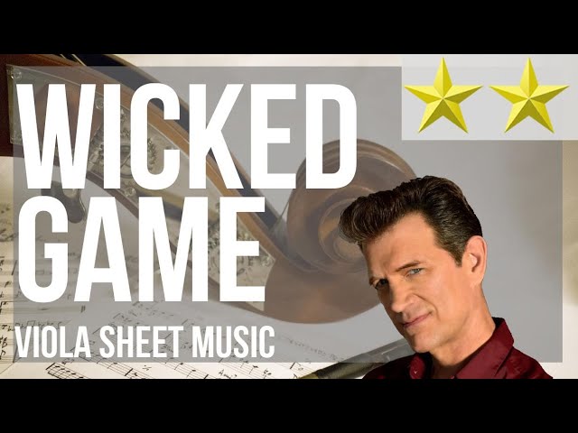 Wicked game – Chris Isaak Sheet music for Violin, Viola (String Duet)