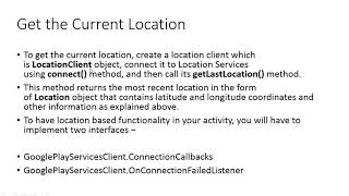 Android: Using Location-based Services [UR] Module 4 Lecture 1 ZE - 237