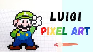 Pixel Art - How to Draw LUIGI!
