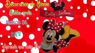 Decoración de Minnie, DIY + molde gratis