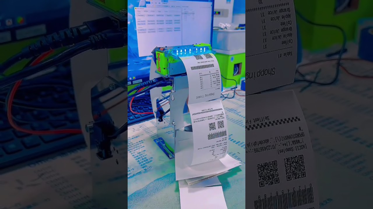 80MM Thermal Kiosk Printer USB RS232 LAN Printer 24V for Vending Machines 