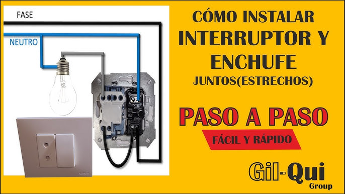 como poner un enchufe desde un interruptor 