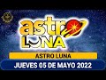 ASTRO LUNA Resultado del JUEVES 05 DE MAYO de 2022 | SUPER ASTRO ✅🥇🔥💰