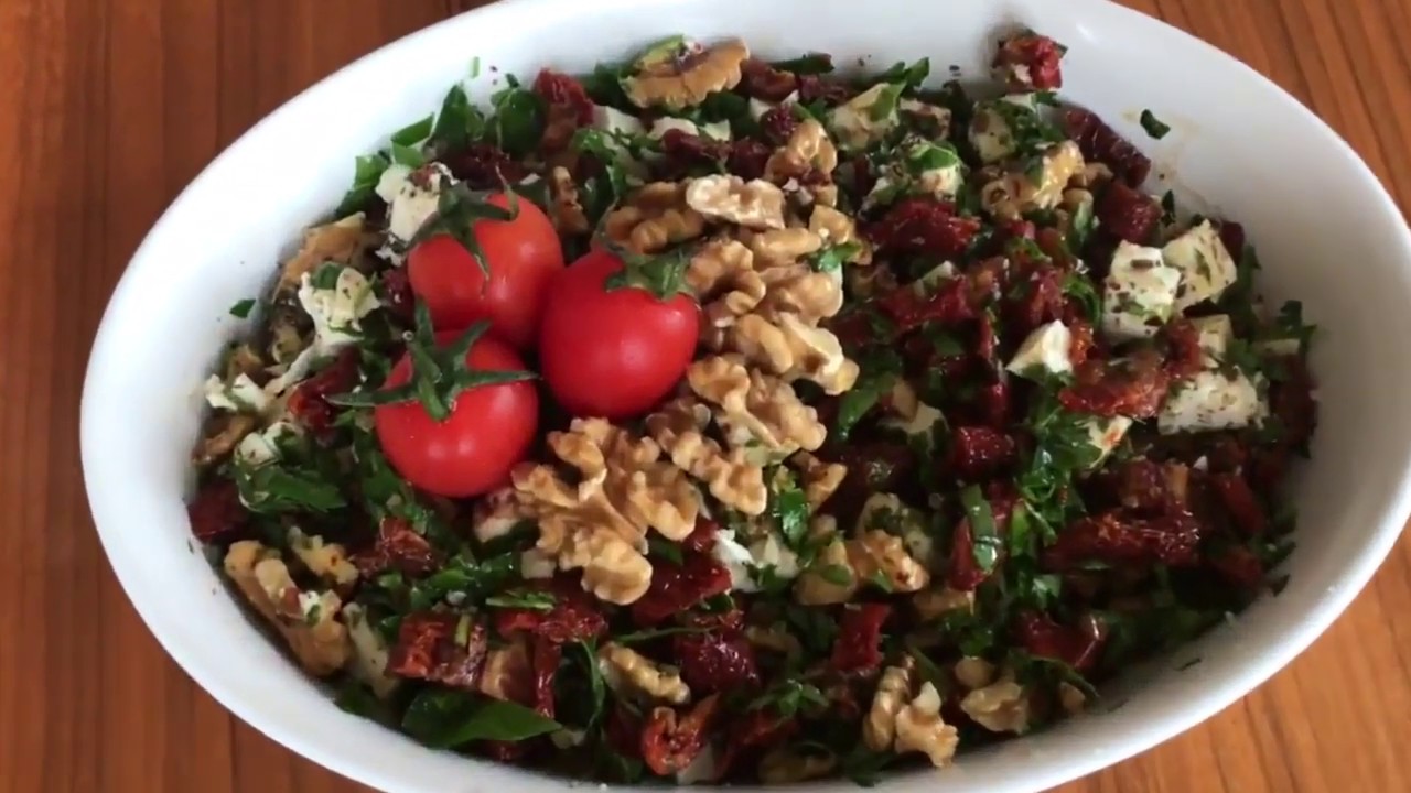 KURU DOMATES SALATASI - YouTube