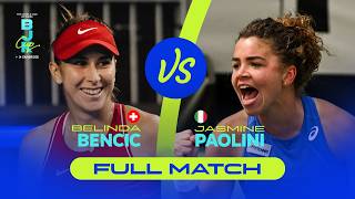 Belinda Bencic (SUI) vs Jasmine Paolini (ITA) | 2022 Billie Jean King Cup Finals | FULL MATCH