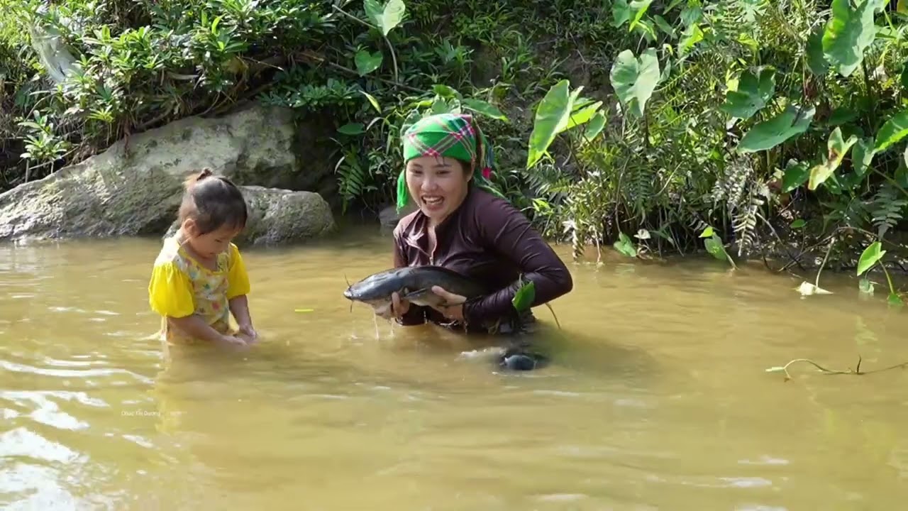 30 días completos: Cosecha de pescado a mano para vender - Cocina para niños