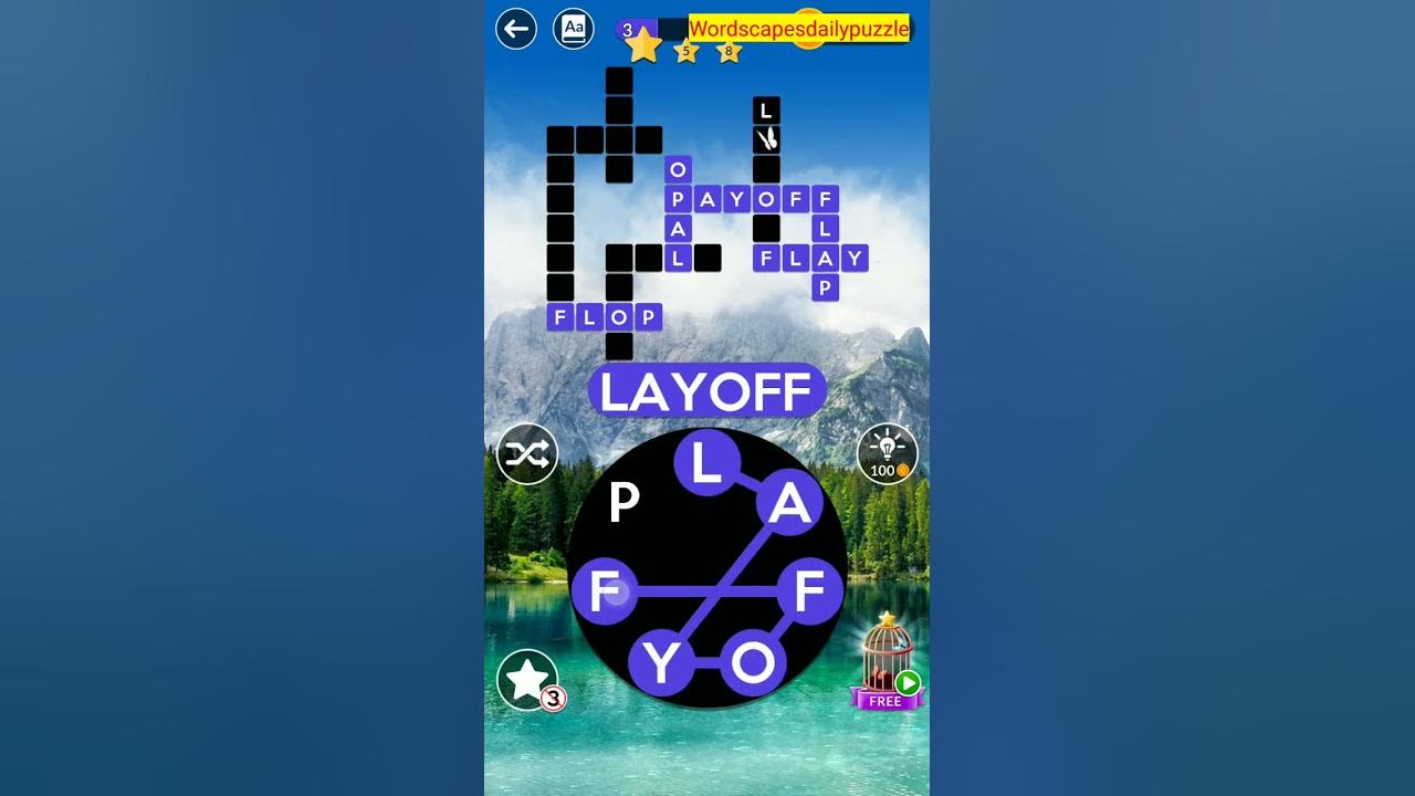 WORDSCAPES Daily Puzzle April 28, 2025 YouTube