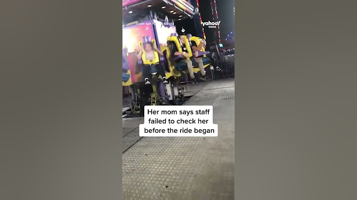 Girl, 9, realizes her safety buckle isn't latched on fair ride #shorts