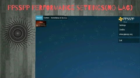 PPSSPP SMOOTH PERFORMANCE SETTINS(V. 1.2.2)