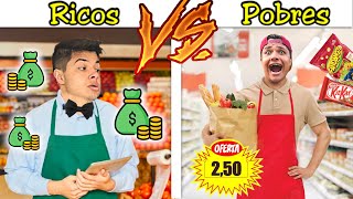 QUEM ABRIR O MELHOR MERCADINHO, VENCE! RICOS VS POBRES #93 (Supermarket Simulator)