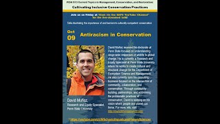 Antiracism in Conservation - David Muñoz
