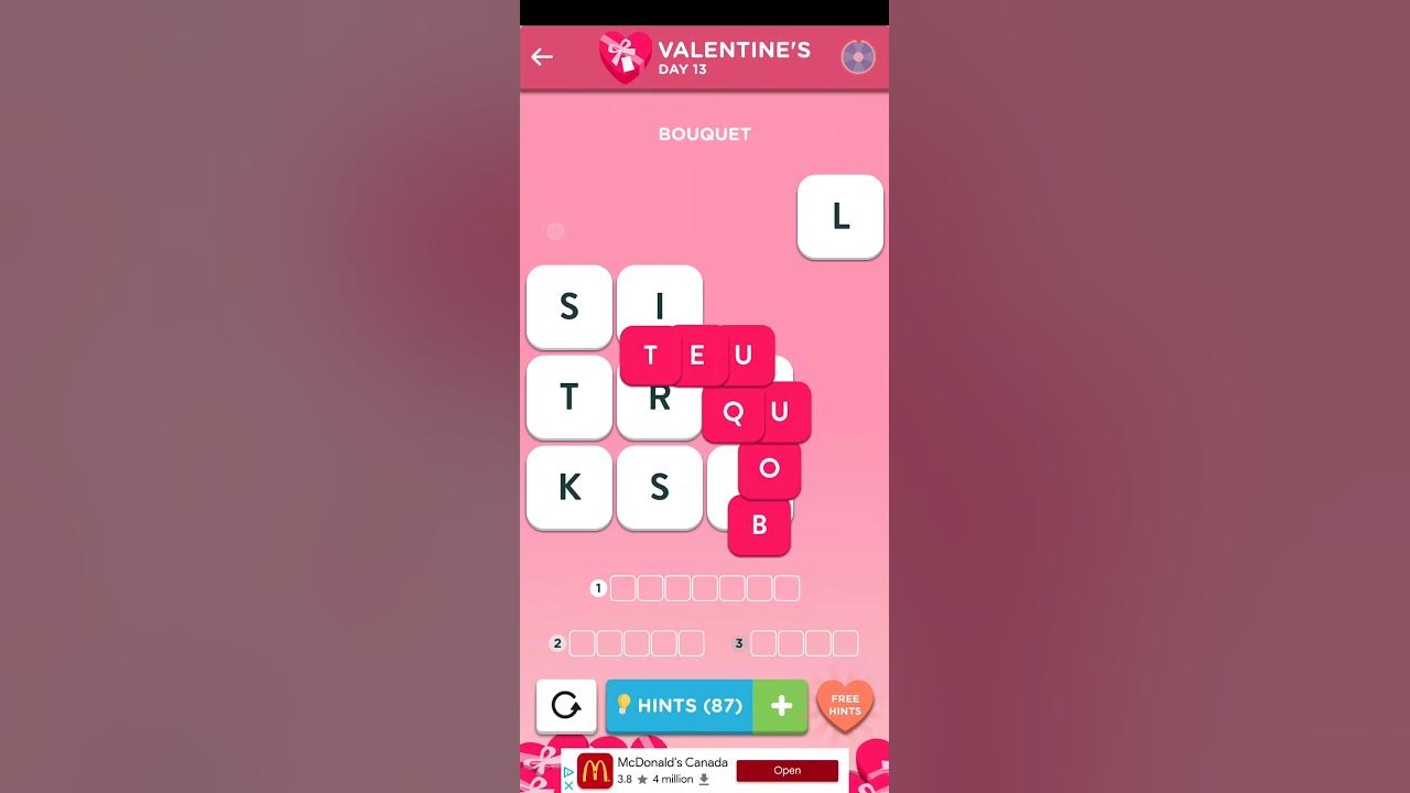 Wordbrain 2 Valentines Event DAY 13 Answers [February 10 2023] YouTube