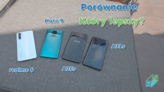 Samsung Galaxy A20s vs A21s vs Xiaomi Redmi Note 9 vs realme 6 - Porównanie | Robert Nawrowski