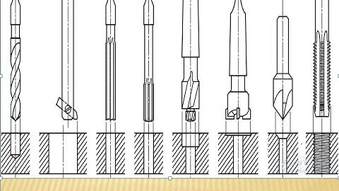 Types of Holes in Engineering drawing