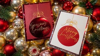 Tied with Cheer Foiled ornament cards