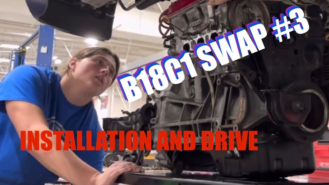 Integra B18C1 Swap (#3 Installation and drive) - YouTube