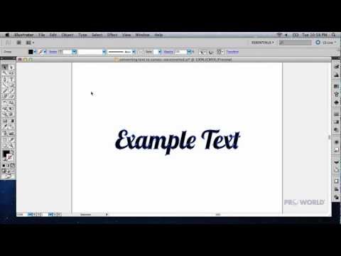 Video: How To Convert Text To Curves
