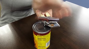 Do YOU know the right way to use a can opener?
