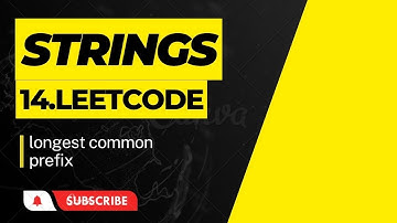 Longest Common Prefix problem | leetcode .14 |  DSA for students
