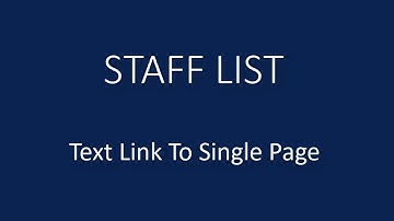 WordPress Plugin | Staff Directory | Text Link To Single Page