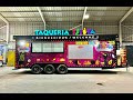 Foodtrailer  remolques rdn 8x24pies wrap taqueria  fiesta indiana