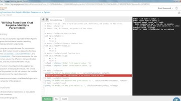 COP1000 Writing Functions that Require Multiple Parameters in Python