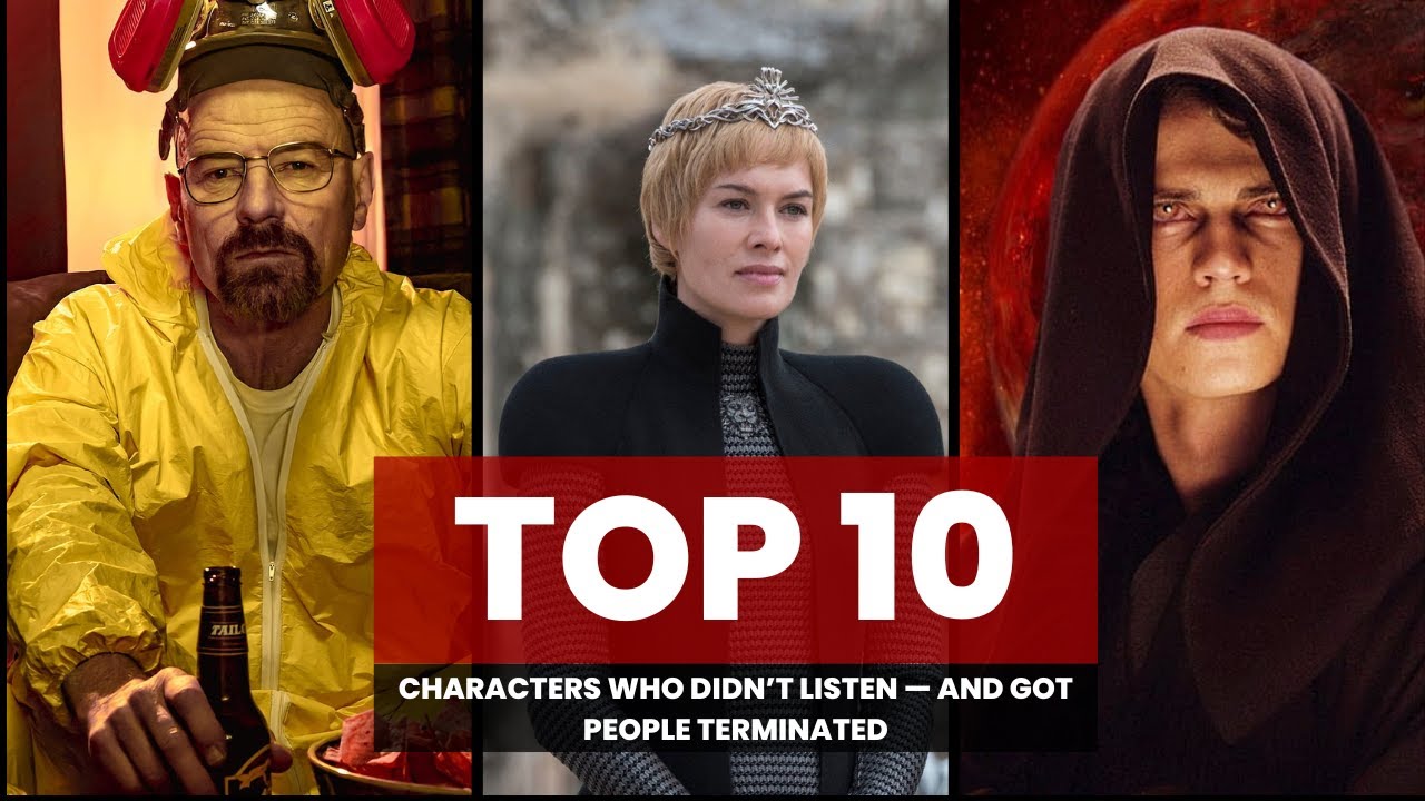 Terminated Charcaters 10 Characters Who Didn’t Listen — And Got People Terminated (Brutal ...