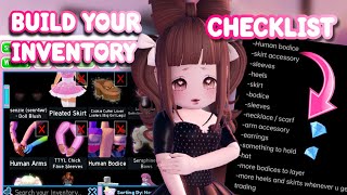How to BUILD your Inventory *BEGINNER FRIENDLY* 💎🏰 Royale High