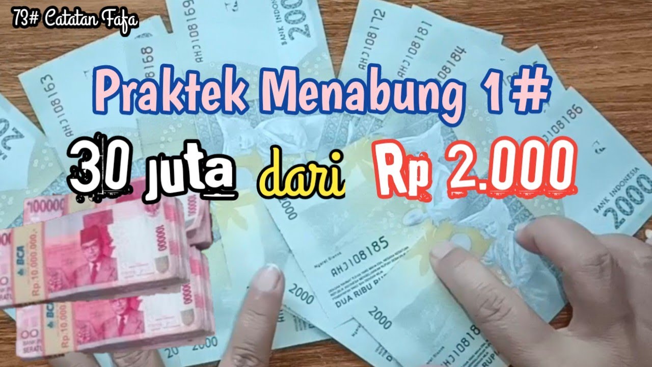 73# Praktek1 TANTANGAN MENABUNG 30 Juta DARI Nominal 2000 | Tips Menabung | Savings 2 ribu 2ribu 2K