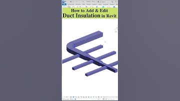 Revit MEP | Duct Insulation | #revitmep #hvac #ducting #mep #shorts