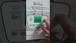 Baxi GA gas valve calibration