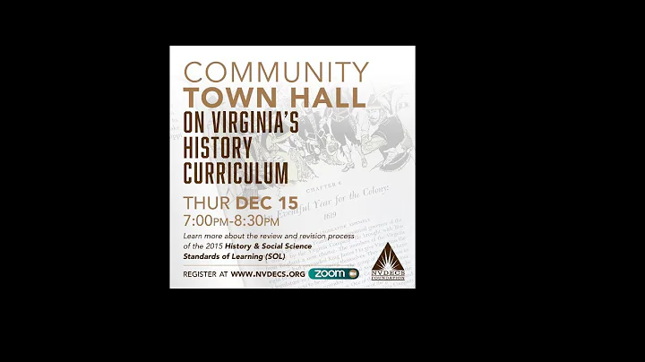 NVDECS Community Town Hall on Virginia's History C...