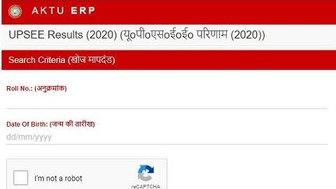 UPSEE Result 2020 Declared by AKTU, Check UPTU Engineering Entrance Test Results @ upsee.nic.in