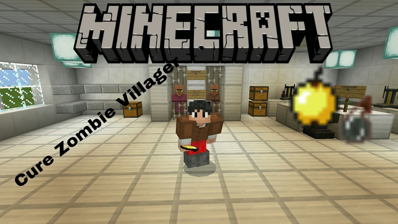 Cara Menyembuhkan Zombie Villager Kembali Menjadi Villager - Minecraft