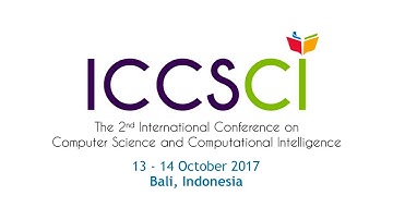 The 2nd International Conference on Computer Science and Computational Intelligence (ICCSCI)