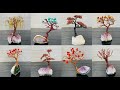 25 Beautiful Wire Trees | Copper Wire | Agate Amethyst Stones | Drift and Rest Wood