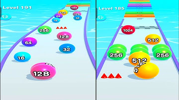 Very Satisfying Mobile Game Ballrun 2048 ! Max Level 185 to 193 #ballrun2048 #ariyansnax