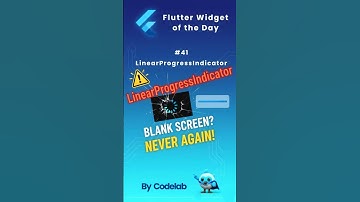 Widgets of the day #41 – LinearProgressIndicator | #flutter #flutterwidgets #fluttershorts #dart