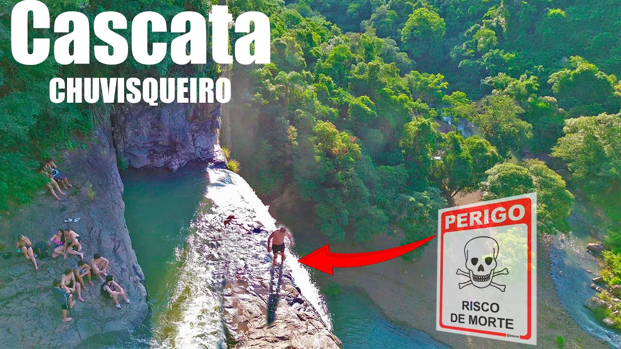 Cascata Chuvisqueiro! 76 Metros de Queda, Riozinho RS camera e drone