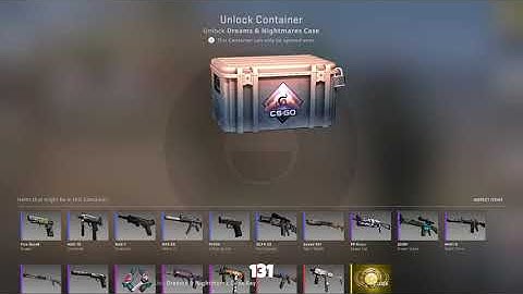 Opening one CSGO case every day until I get a knife #131