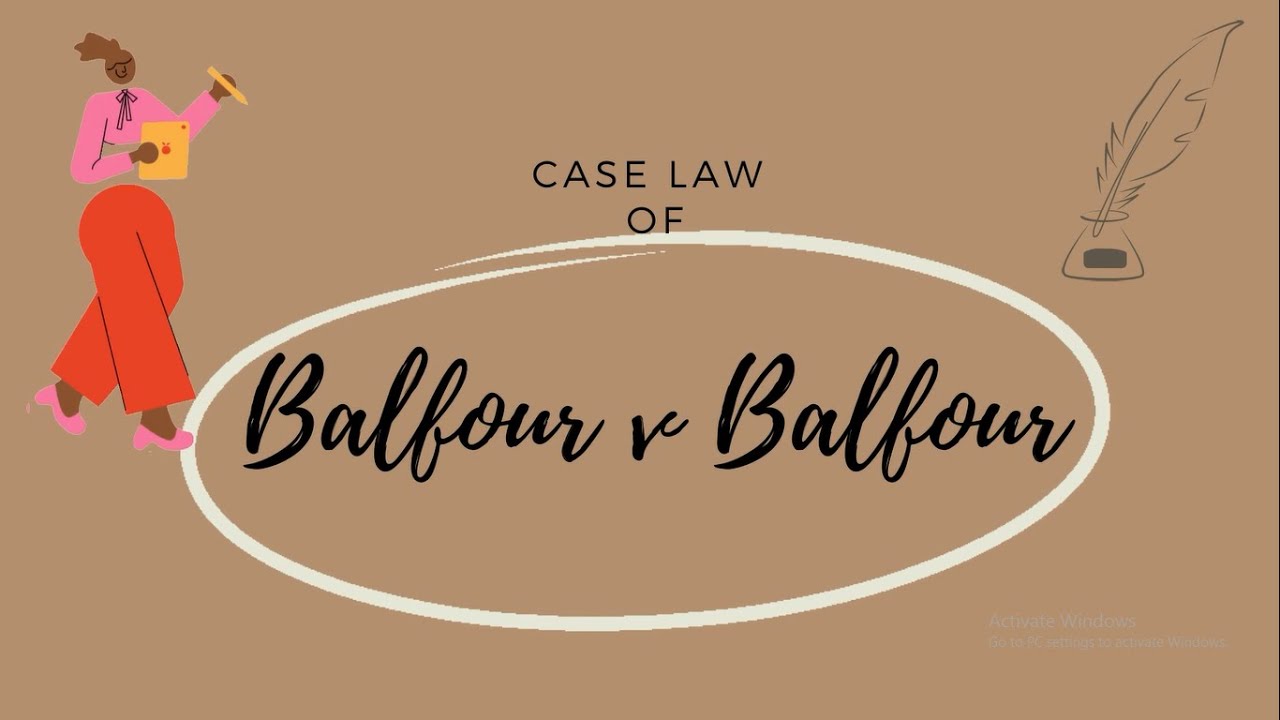 Balfour v Balfour [1919] 2 KB 571 Case Files Uncovered YouTube
