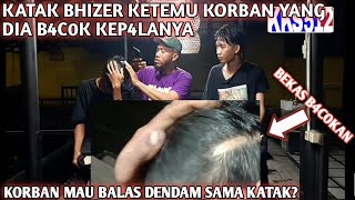 Pertemuan katak bhizer dan korban yang di b4cok⚔️ampe cacat di kepalanya😢
